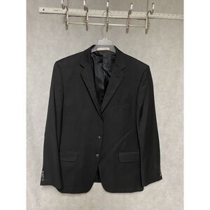 Joseph Abboud Blazer‎ Men 42R Black Zignone Italy Wool Super 110 Bespoke Luxury